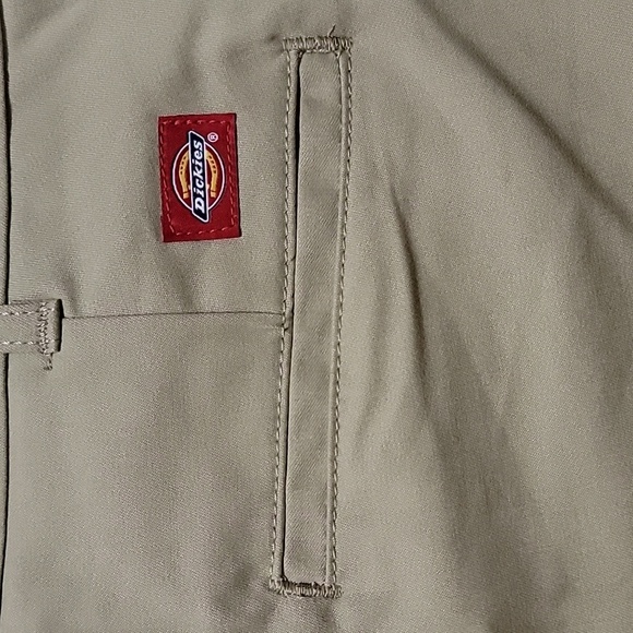 Women's Dickies Boot Cut Slim Fit Twill Pants, Khaki, Size 14R, NWT - Picture 8 of 12